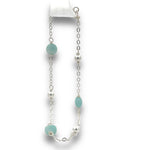 Load image into Gallery viewer, Amazonite Chain Bracelet | Mint-Green Gemstone Elegance
