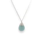 Load image into Gallery viewer, amazonite pendant necklace in silver 
