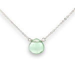 Load image into Gallery viewer, green fluorite necklace in sterling silver 
