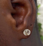 Load image into Gallery viewer, Light citrine gemstone stud earrings 
