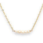 Load image into Gallery viewer, pearl bar necklace 
