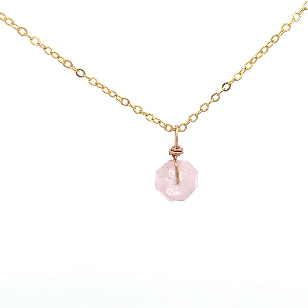 pink morganite pendant necklace 