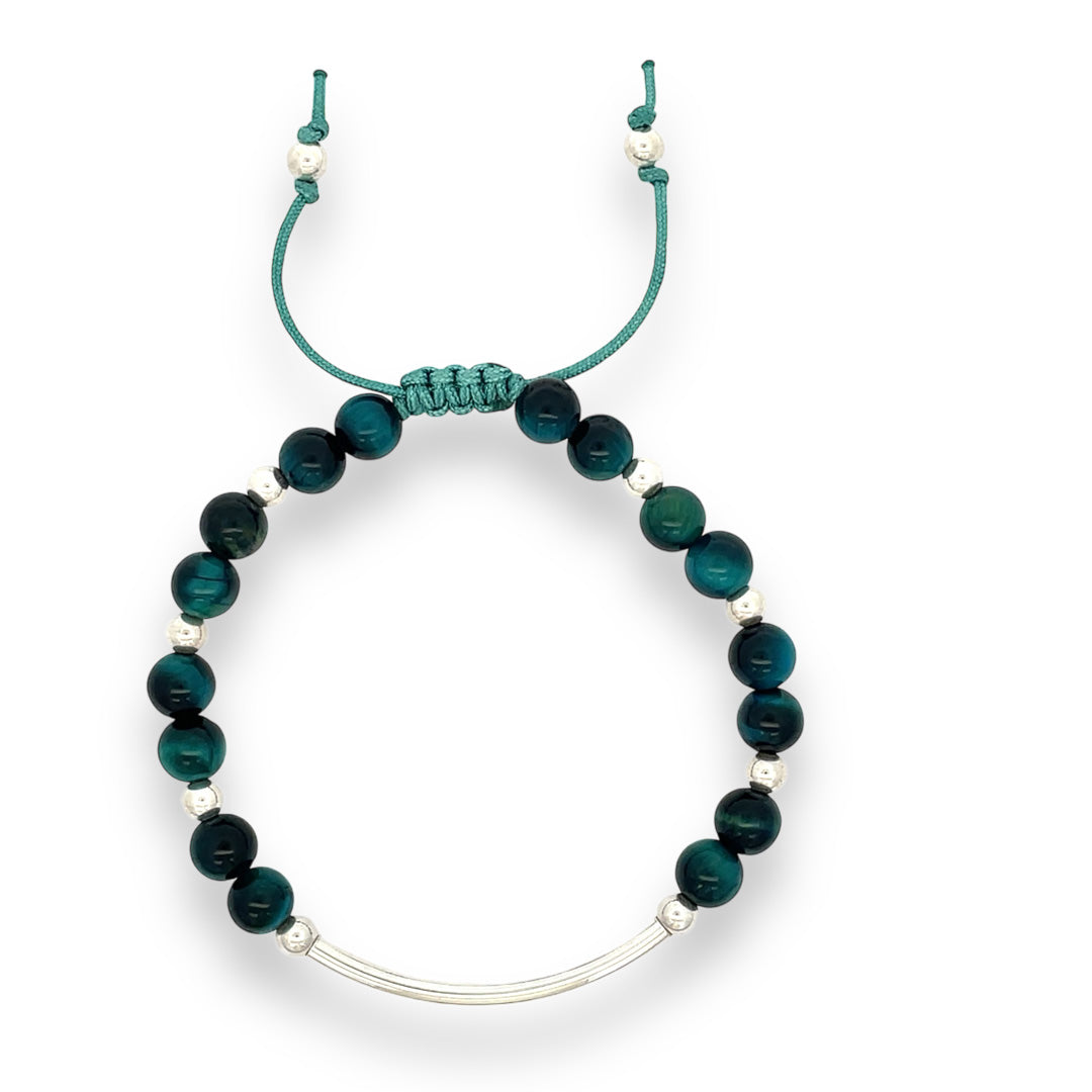 Teal Tigers Eye | Stone Bar Collection