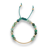 Load image into Gallery viewer, Chrysocolla Quartz | Stone Bar Bracelet
