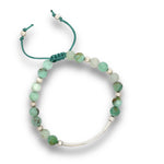 Load image into Gallery viewer, Chrysocolla Quartz | Stone Bar Bracelet
