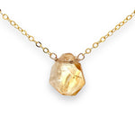 Load image into Gallery viewer, citrine necklace in gold 
