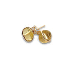 Load image into Gallery viewer, yellow fluorite gold studs 
