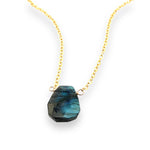 Load image into Gallery viewer, Labradorite Rockstar Necklace | Bold Gemstone Jewelry
