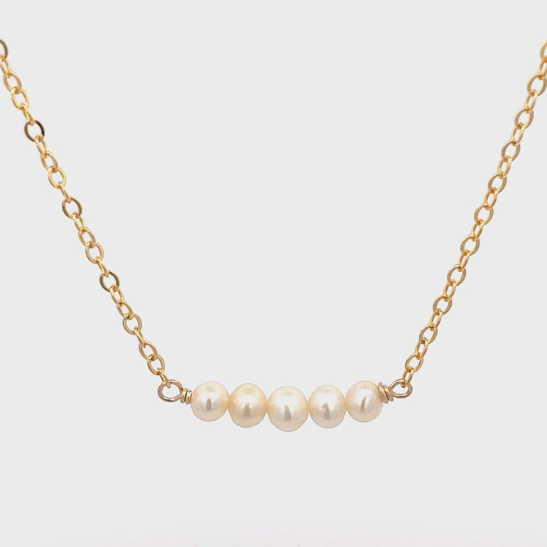 pearl bar necklace 