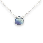 Load image into Gallery viewer, rainbow fluorite necklace in sterling silver 
