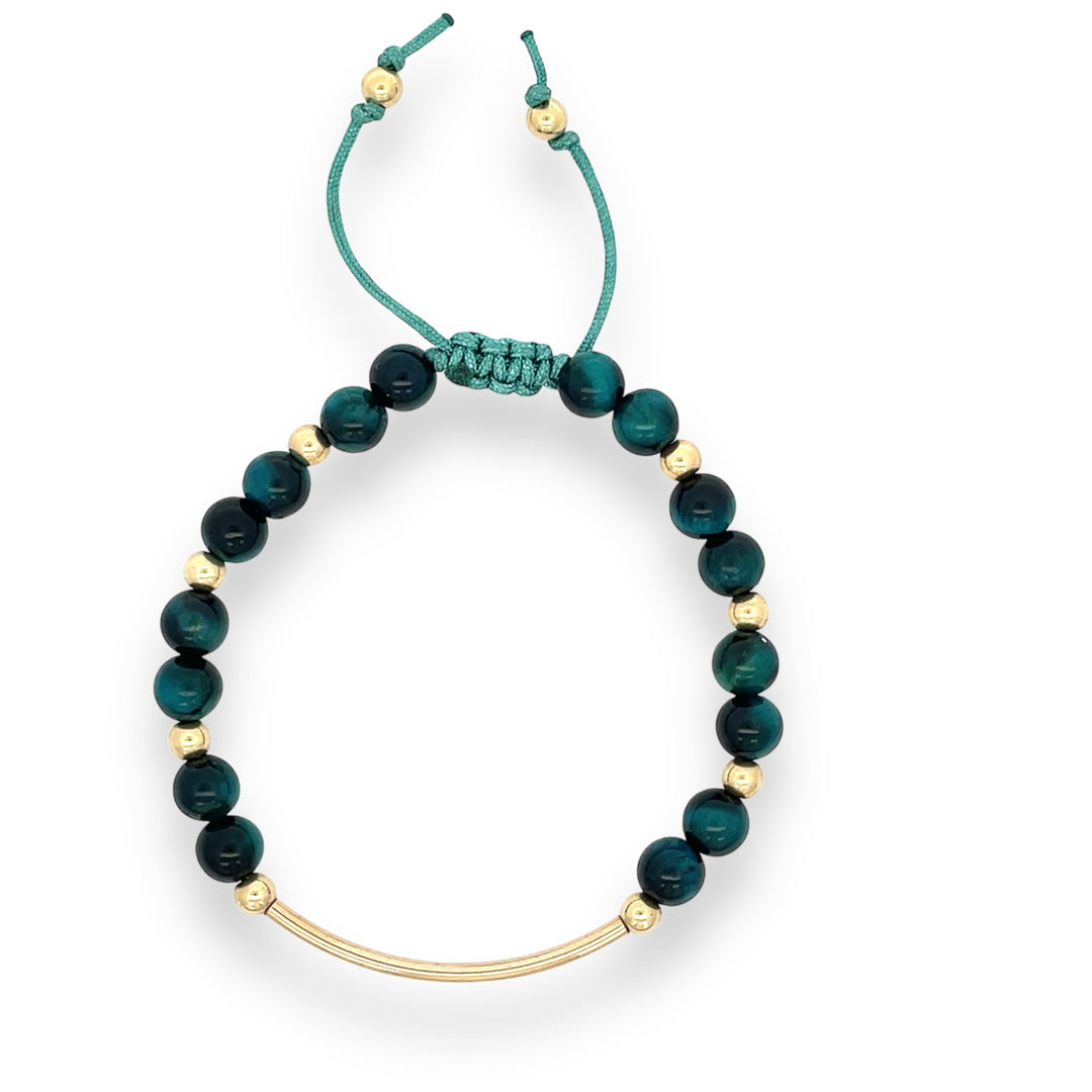 Teal Tigers Eye | Stone Bar Collection