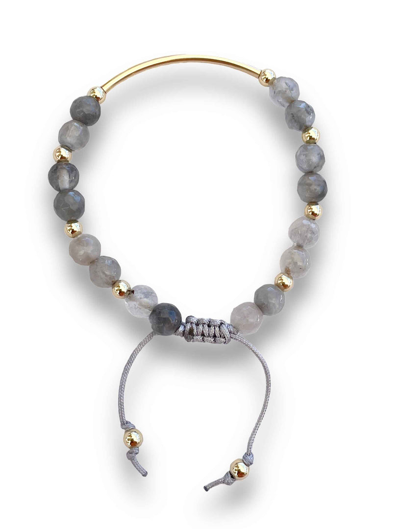 grey agate in gold