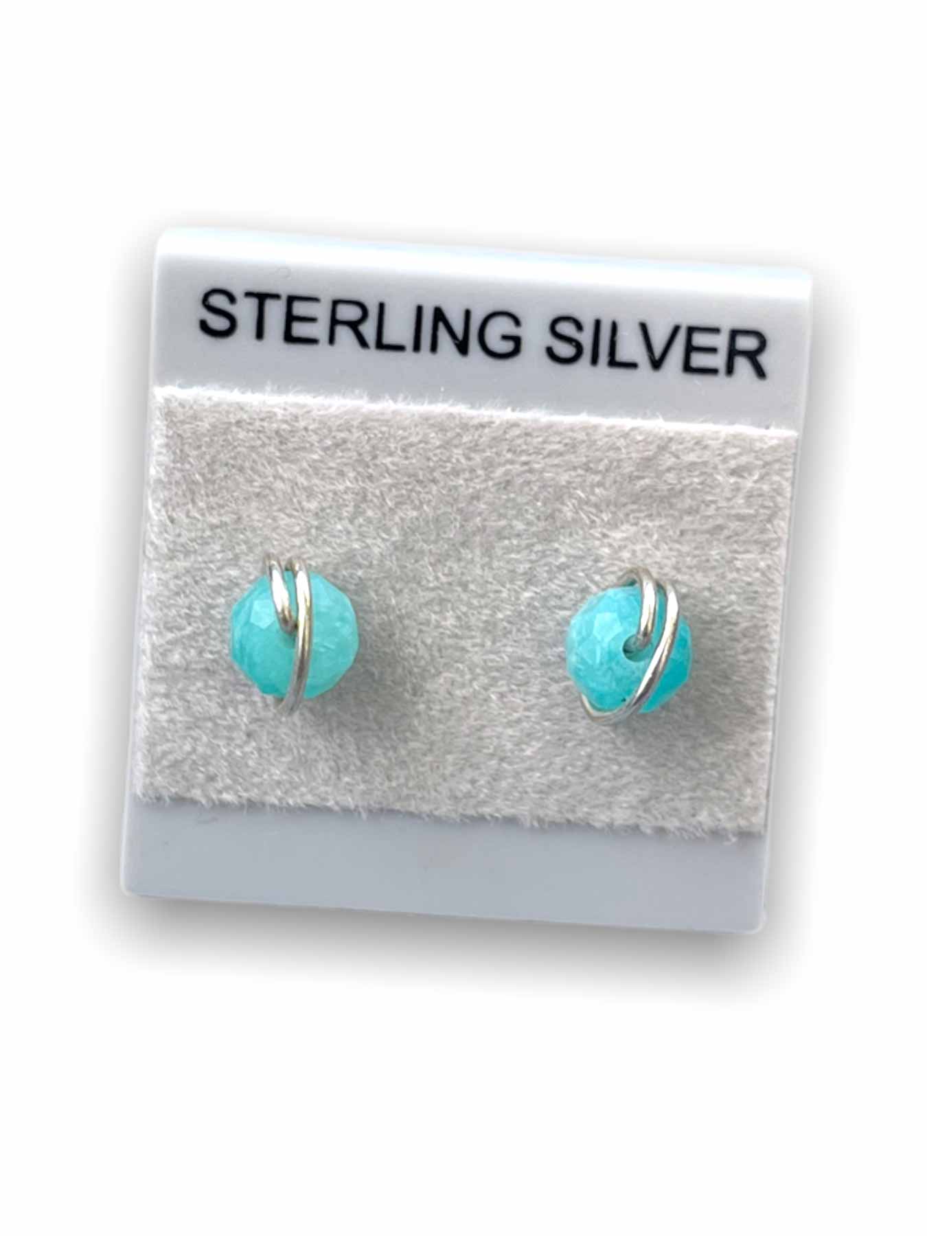 Amazonite 2025 stud earrings